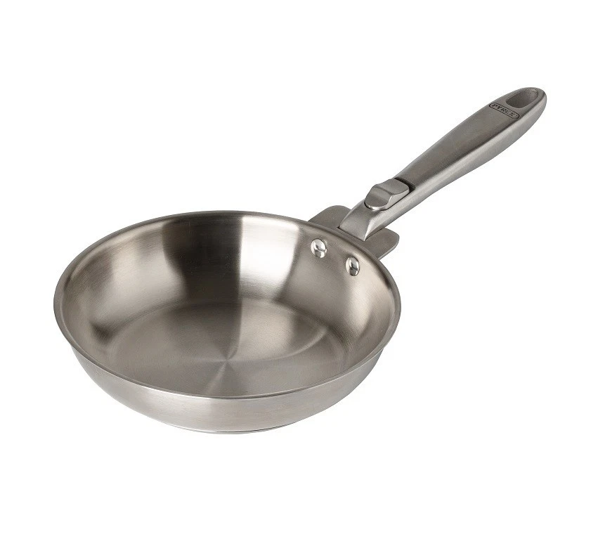 Pyrex Juego de Sartenes 3 Piezas 20+24+28 cm Acero Inoxidable con Mango Desmontable