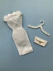 Vintage Barbie 1960s White Pak Dress VG