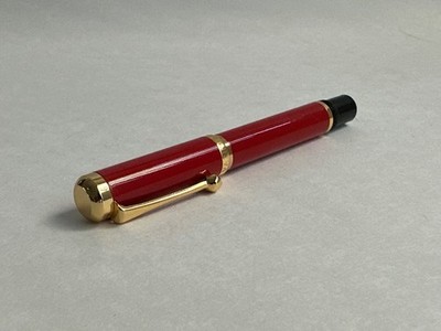 Vintage Enzo Varini Classic Lacquer Rollerball Pen, In Red