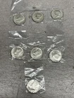 (7) Kennedy Half Dollar Lot 40% Silver 1968 Excellent Shape Denver Mint