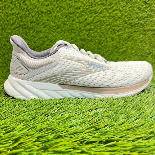 Brooks Anthem 6 Womens Size 8.5 White Beige Running Walking Shoes Sneakers