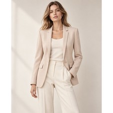 Stella McCartney Beige Wool Blazer Jacket Size 36 US 2 XS Tailored