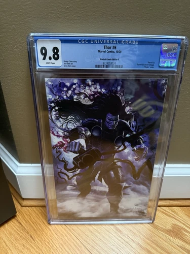 Thor #6 CGC 9.8 Greg Horn Black Winter Virgin Variant 1st Thanos Black Gauntlet 