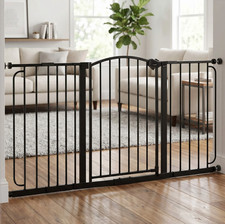 Regalo Baby Safety Gate, extra wide pressure mount, arched, staircase, doorways