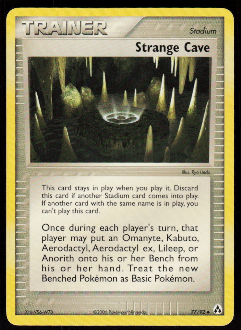 Strange Cave 77/92 Uncommon Legend Maker Pokemon Damaged