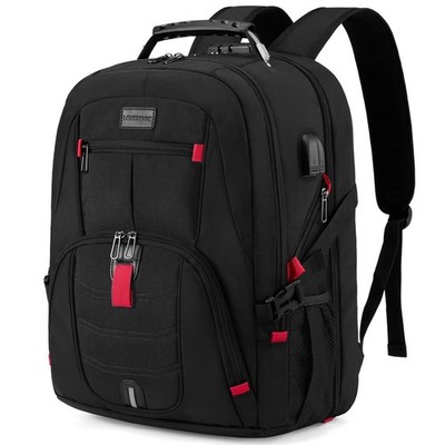Travel Laptop Backpack Waterproof Anti Theft with Lock and USB Charging Port ...