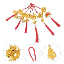 6 Pcs Small Dragon Pendant Tree Hanging Festival Decoration Bonsai