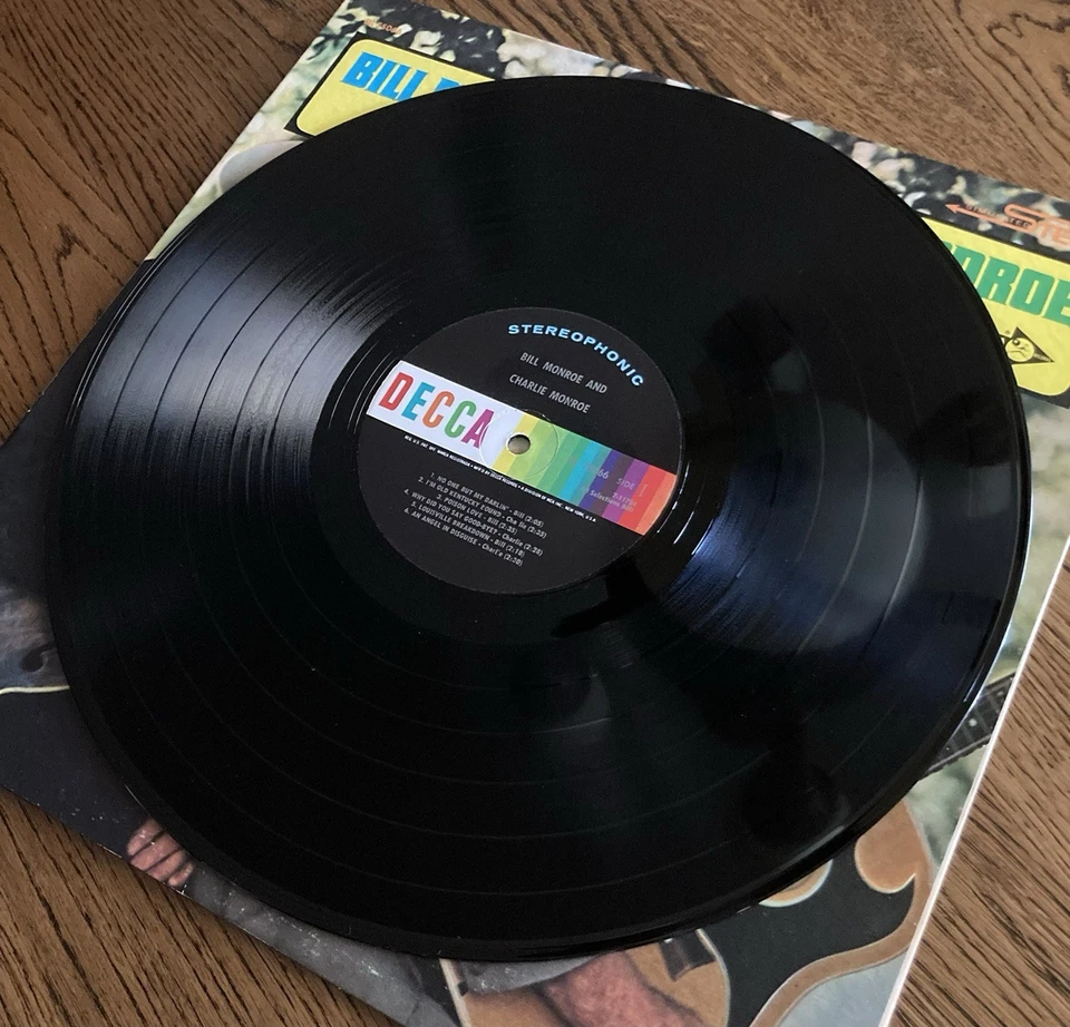 Bill Monroe And Charlie Monroe Vinyl LP Near Mint! Original 1969 Press!! Decca Foto 3 de 4