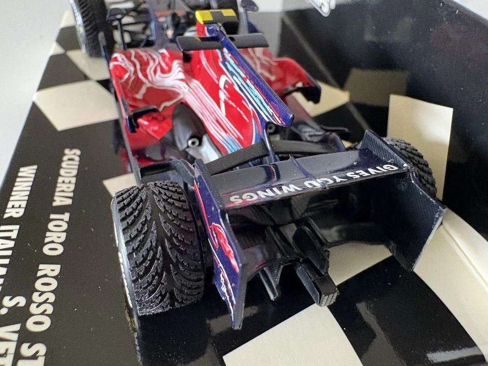 Minichamps 1/43 Seb Vettel 2008 Italian GP First Win Toro Rosso - Image 4 of 4