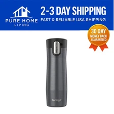 AUTOSEAL 20 oz Stainless Steel Travel Mug: Leak-Proof & Temp-Control Sake