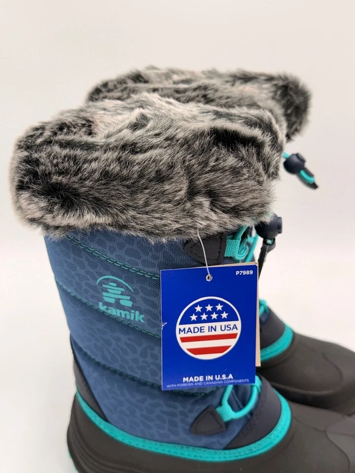 Kamik SNOWGYPSY3 儿童新款靴子蓝色多种尺寸 — 第 3/4 张图片