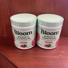 2 PK Bloom Nutrition Greens & Superfoods Powder Berry 48 Servings Ea EXP 01/26