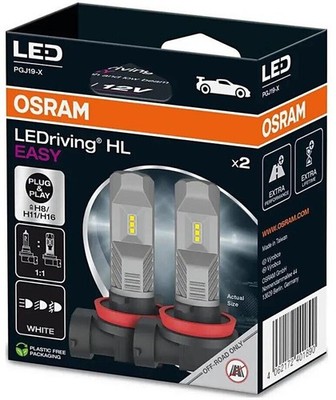64211DWESY-2HB Osram LED Lamps H8/H11/H16 12V 8.2W LEDriving 6000K