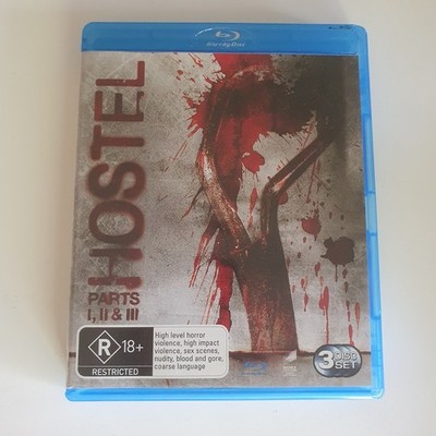 Hostel 1 2 & 3 Blu-ray 2005-2011 3 DISC ABC