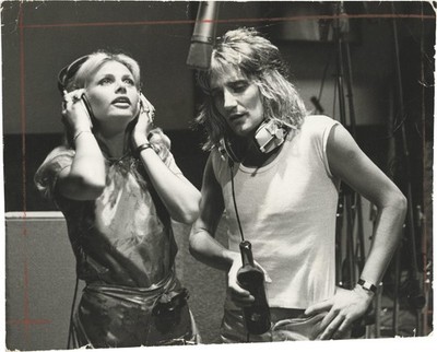 Britt Ekland Rod Stewart ORIGINAL OVERSIZE PHOTOGRAPH OF ROD STEWART #162935