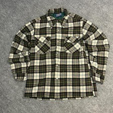 Pendleton Plaid Wool Flannel Made In USA Vintage