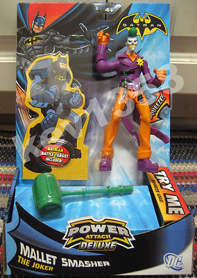 THE JOKER! Power Attack Mallet Hammer Smash BATMAN ANIMATED Action Figure Series