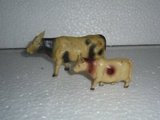 2 Pc Vintage Fine Cow Pair Celluloid Figurine/Toy , Japan