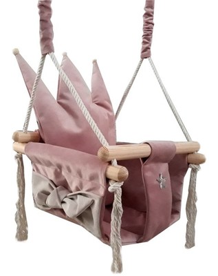 wooden indoor baby swing