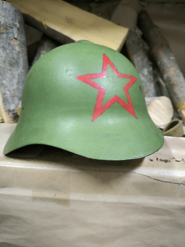 Helm 1936 Stahl SSh36 WWII Original Russian Military Soviet Army RKKA WW2 Size4 - Bild 14 von 24