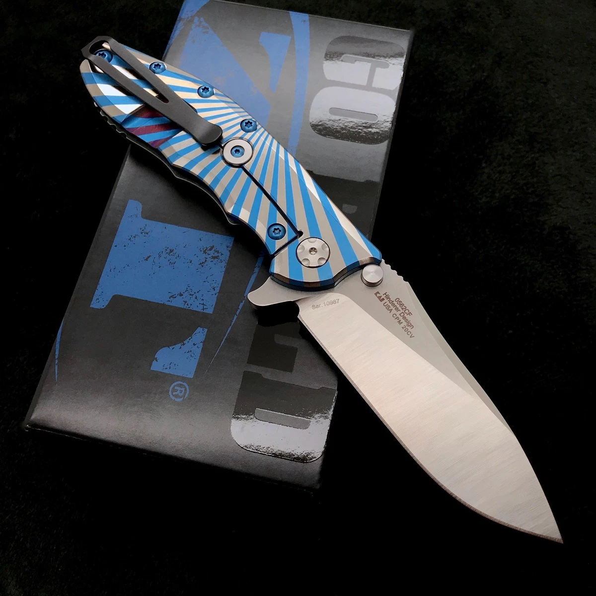 Zero Tolerance 0562CF Flipper Rick Hinderer Plain Edge Starburst