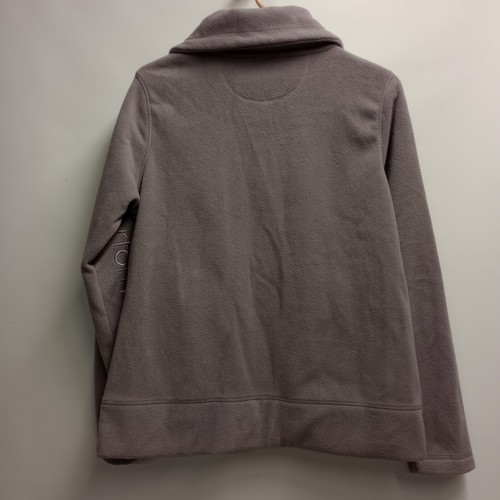Calvin Klein Performance Women's Fleece Jacket Full Zip Purple MEDIUM - Picture 3 of 15