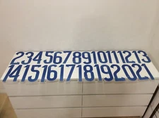 10 Inch Heat Press jersey soccer set of numbers 2 to 21 assorted colors