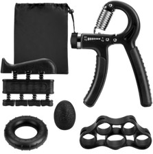 Hand Grip Strength Power Trainer Adjustable 5 in 1 Gripper Strengthener Set