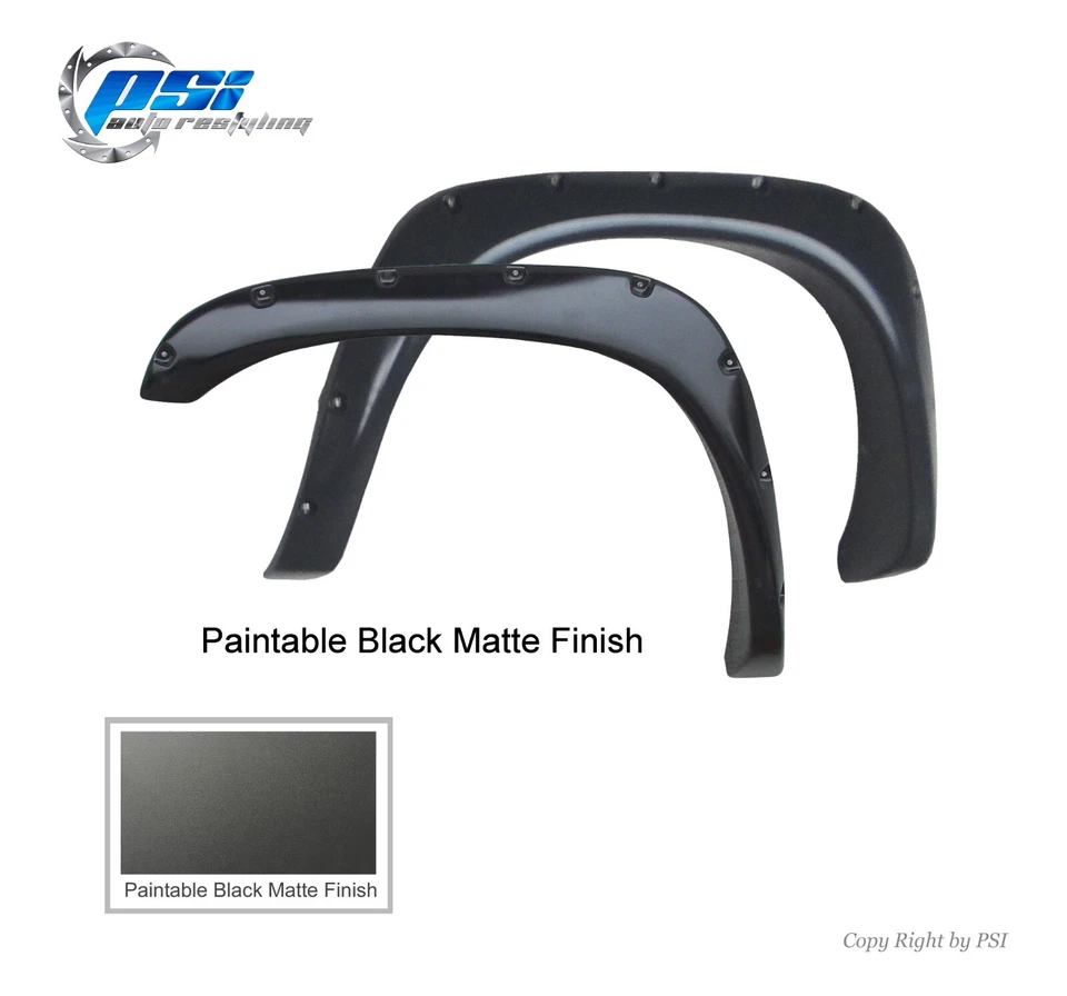 Pocket Bolt Fender Flares Fits Dodge Ram 1500 02-08 2500/3500 03-09, Paintable — 第 3/4 张图片