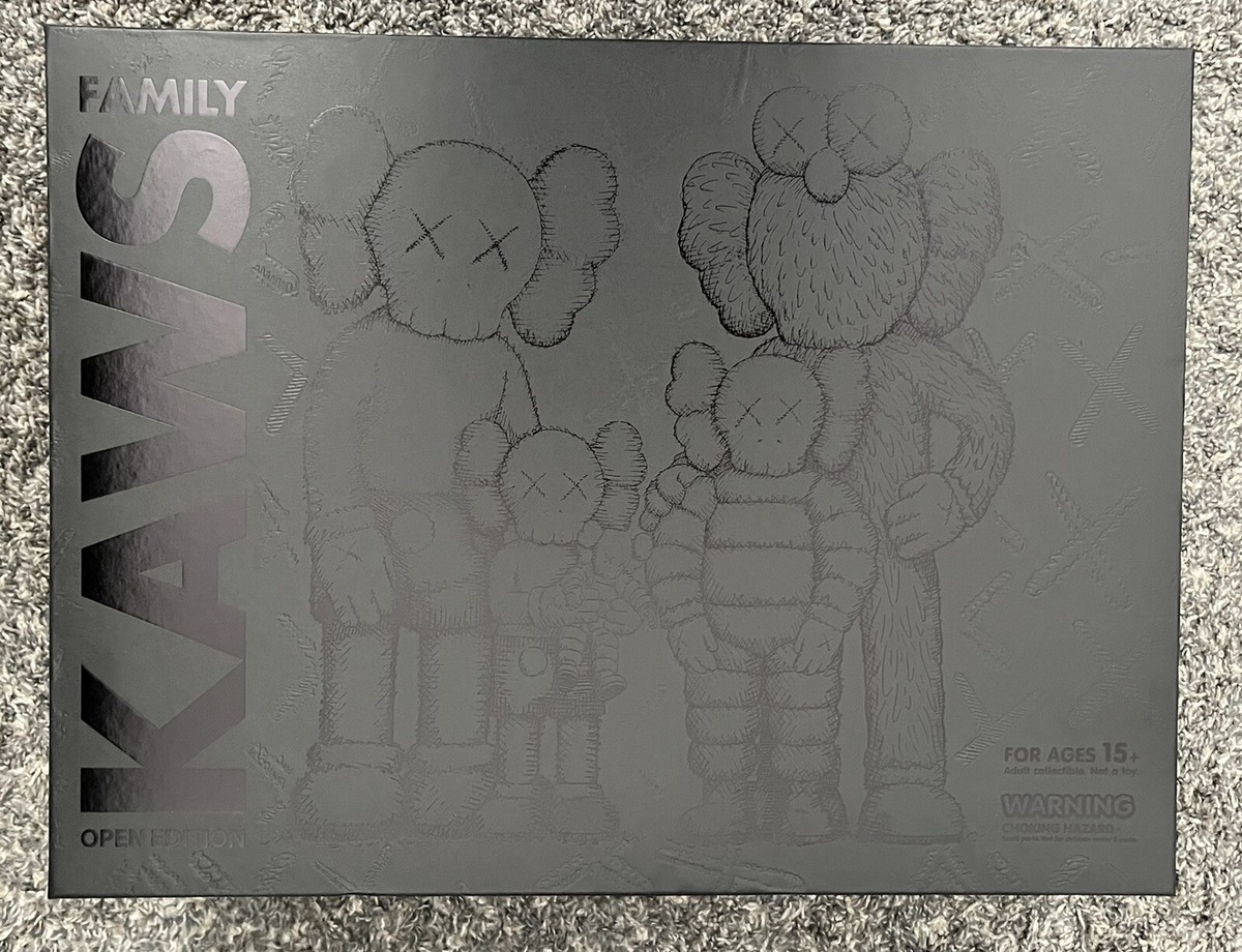 KAWS Family Vinyl Figures Black - Open Edition - Brand New