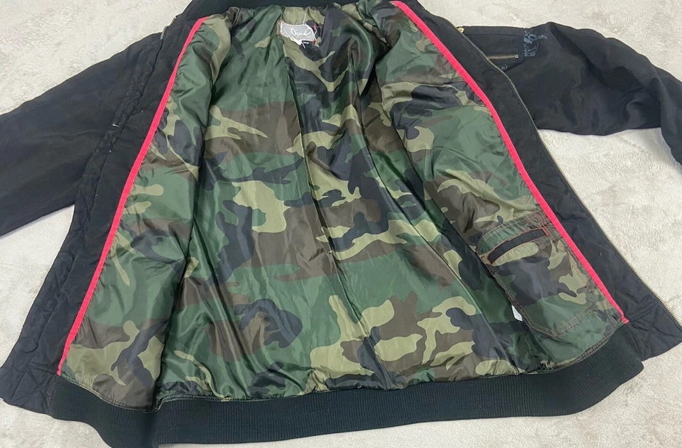 Chaqueta cortavientos O’Neill Hard Shell vintage para hombre XL negra cremallera completa Y2K Foto 4 de 4