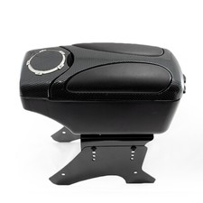 Accoudoir Universel Console Centrale Pour Suzuki Alto, Baleno, Jimmy, Ignis - Cuir Noir, Réglable | Accessoire Auto Confort