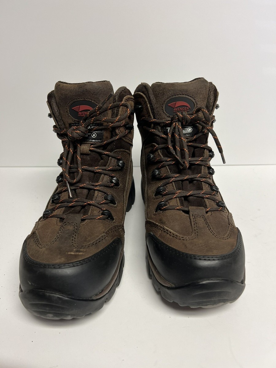 Avenger Mens Insulated Hiker Boot Brown Size 8.5 M | eBay