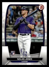Nolan Jones 2023 Bowman #74 Colorado Rockies ROOKIE Free Shipping