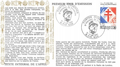 Briefumschlag FDC FRANKREICH HOMMAGE AN GENERAL DE GAULLE 1990 B.P.M. 525 n46