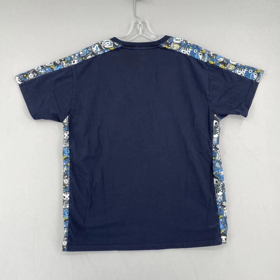 Camisa líquida Tokidoki Team para hombre XL azul cuello redondo manga corta jugador para juegos Foto 4 de 4