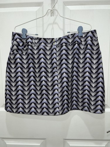 Slazenger Golf Skort Skirt Sz 12 Triad Icy Purple Brown 5 Pocket