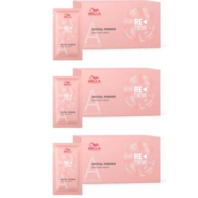 3x Wella Color Renew Crystal Powder je 5x 9g = 135g