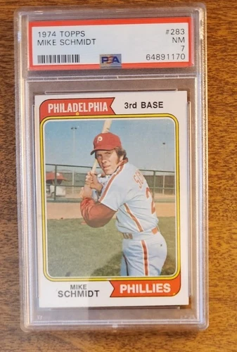 1974 Topps #283 Mike Schmidt PSA 7 Philadelphia Phillies HOF