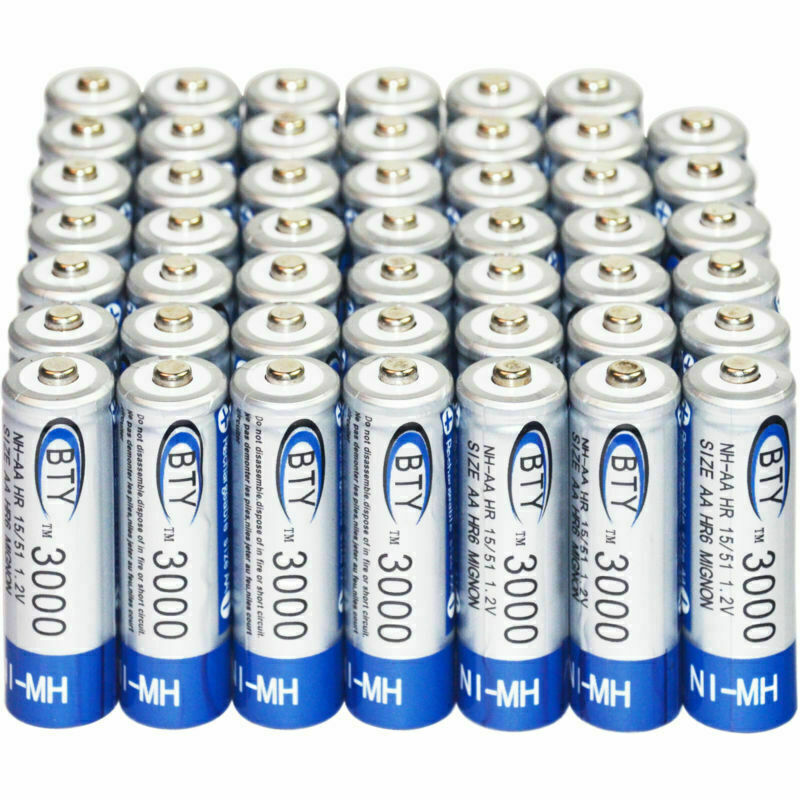 48x AA 3000mAh 1.2 V Ni-MH rechargeable battery BTY cell for MP3 RC Toys Camera