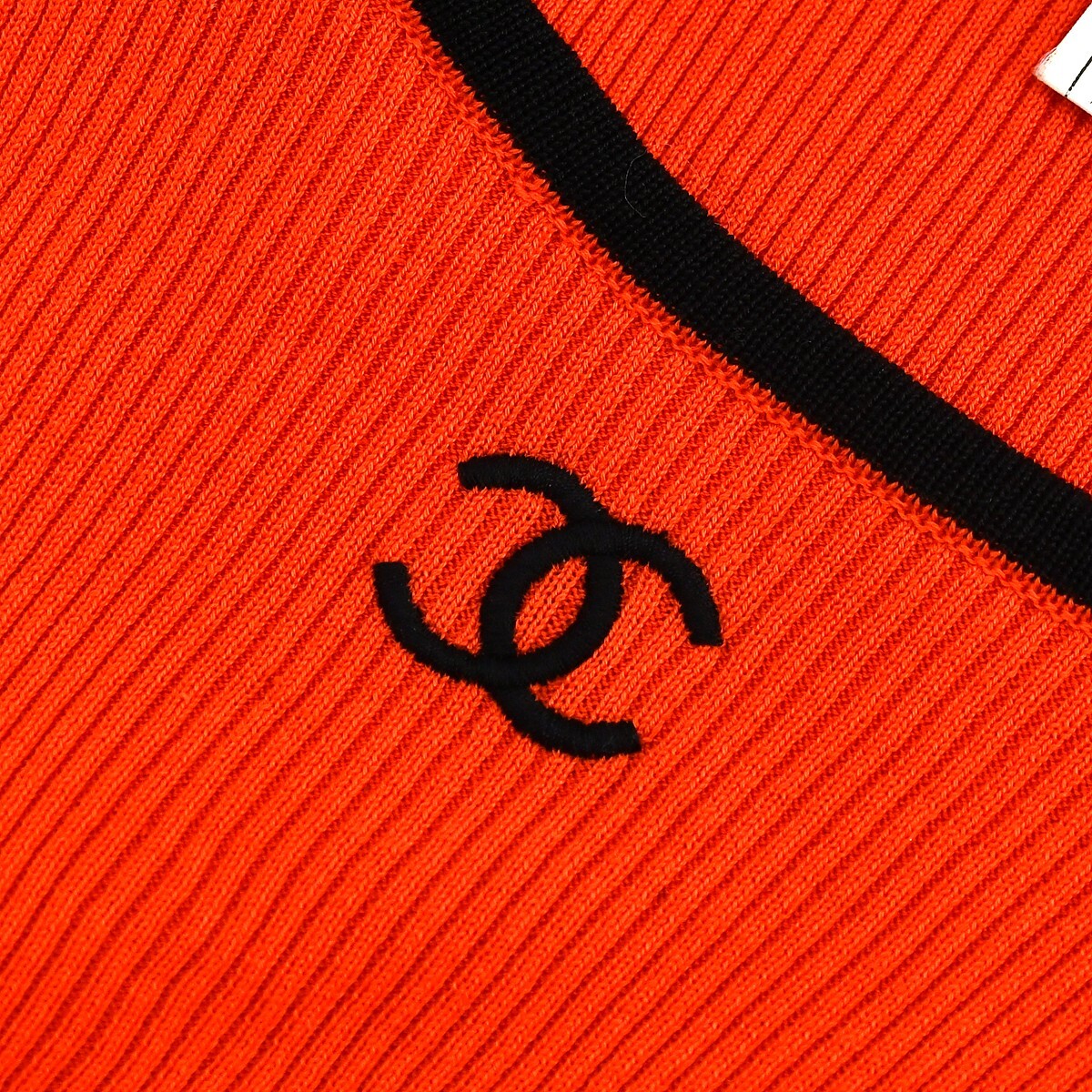 Chanel Cropped T-shirt Top Red 95P #34 XX90612 | eBay