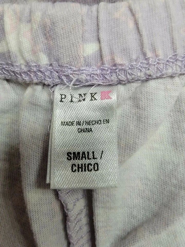 Pantalones cortos para mujer talla S pequeños rosa púrpura blanco estrella Foto 2 de 4