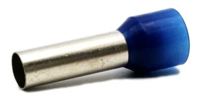 Hilpress Aderendhülsen 16mm2 blau lang Hülse 18mm isoliert 16,0L 25 Stück