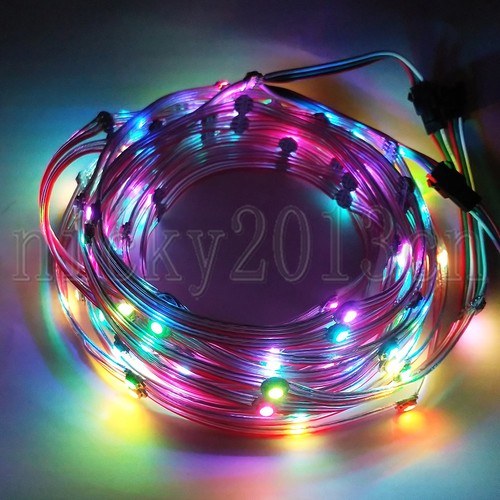 5V WS2812B 5050 RGBIC LED Pixel Module String Pre-Wired 5M 50LEDs Addressable - Picture 8 of 12