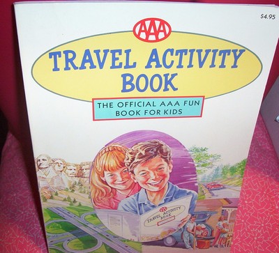 AAA Travel Activity Book Games Drawings & Puzzles Free Shipping!
