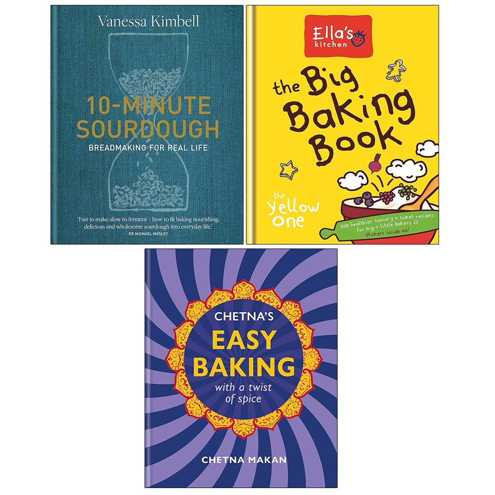 10-Minute Sourdough, Chetna's Easy Baking, Ella's Kitchen 3 Books Set Hardcover - Image 4