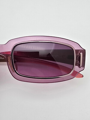 小物 Christian Dior suglasses half-rim pink Christian Dior Working Girl 82H Purple Rose Gold Frame Purple Lens