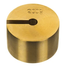 Eisco Labs Brass 200 gram Slotted weight ( Spare / replacement )