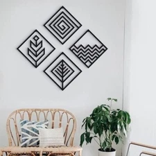 Wall Art for Home Decor Wooden Frames Set of 4 Gift Pack Home Decoration Items