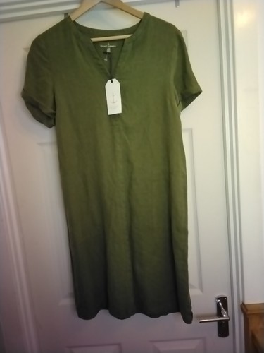 Seasalt Green 100% Leinen Kleid 8